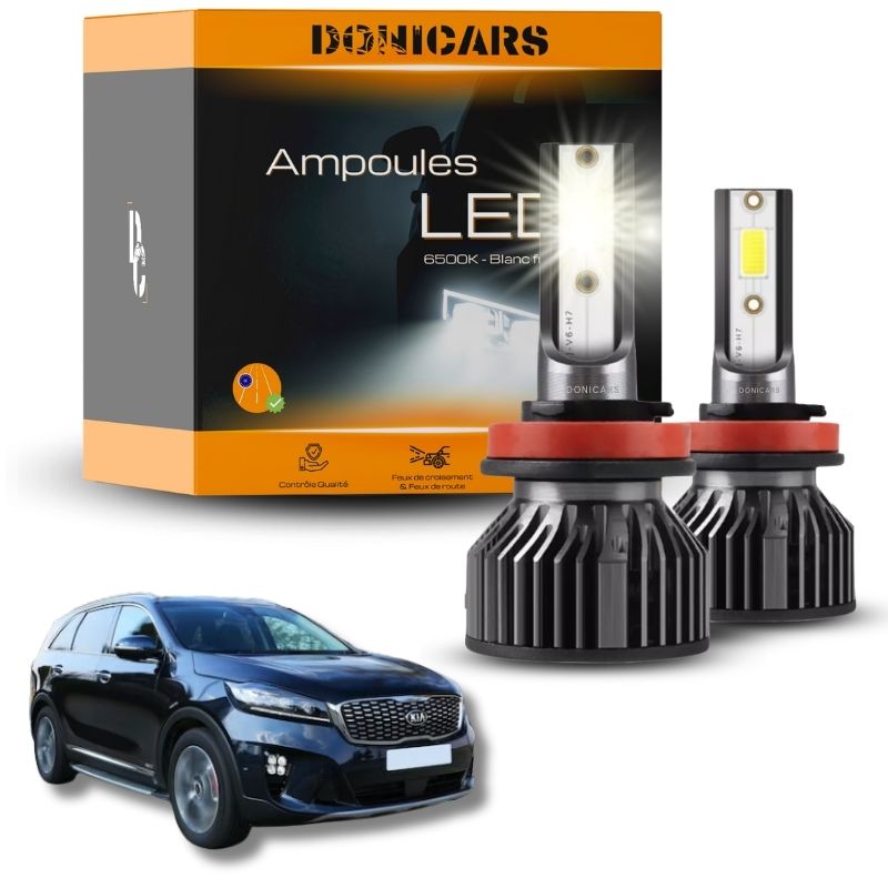 Pack Ampoules LED H7 Kia Carens 3 (2012 à 2018) - Kit LED Donicars