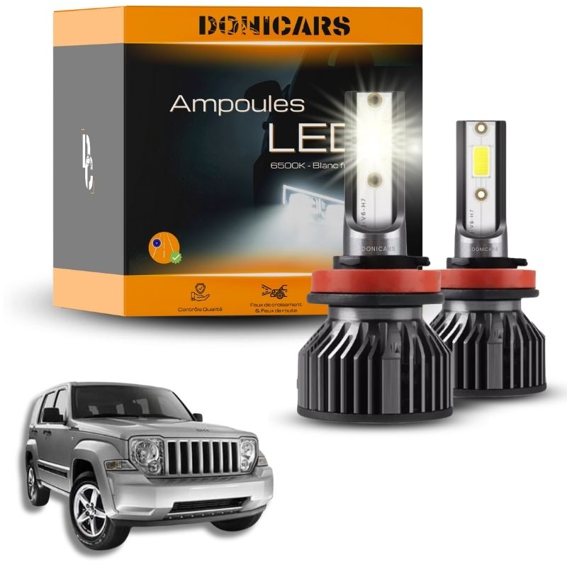 Pack Ampoules LED H4 Jeep Cherokee (KK) (2008 - 2014)  - Kit LED Donicars
