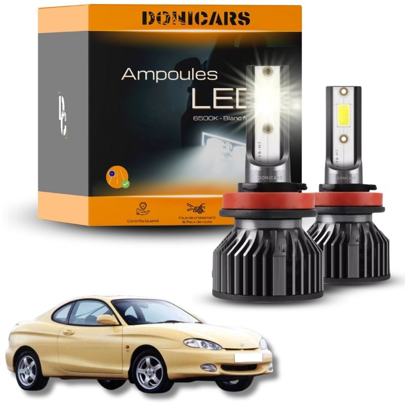 Pack Ampoules LED H7 Hyundai Coupe 1 (2000 à 2001) - Kit LED Donicars