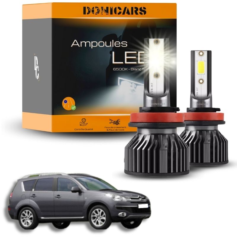 Pack Ampoules LED H11 Citroën C-Crosser (2007 à 2012) - Kit LED Donicars