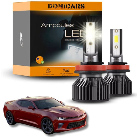 Pack Ampoules LED H11 Chevrolet Camaro 6 VI (2016 à 2023) - Kit LED Donicars