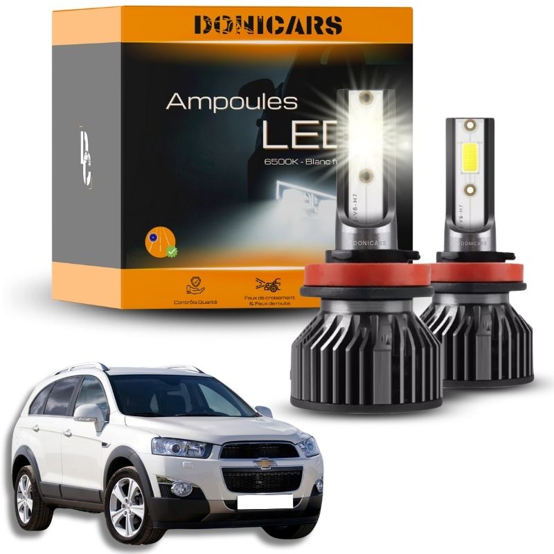 Pack Ampoules LED H7 Chevrolet Captiva (2006 à 2018) - Kit LED Donicars