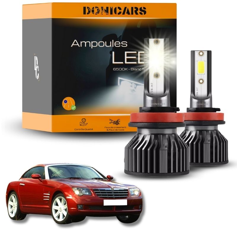 Pack Ampoules LED H7 Chrysler Crossfire (2003 à 2009) - Kit LED Donicars