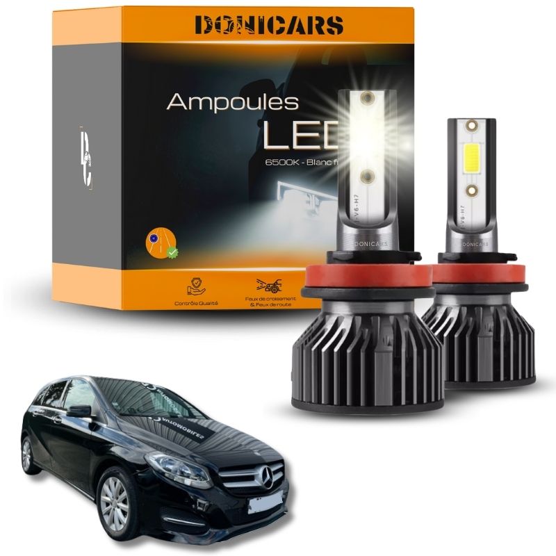 Pack Ampoules LED H7 Mercedes Benz Classe B (W246) (2012 à 2019) - Kit LED Donicars