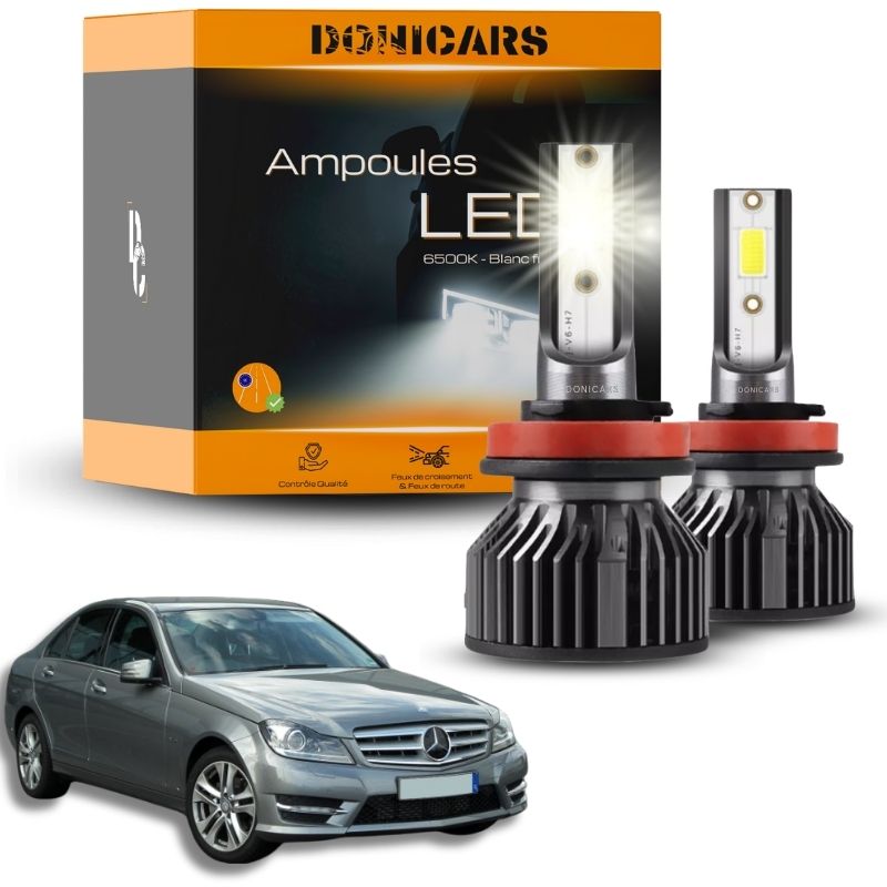 Pack Ampoules LED H7 Mercedes Benz Classe C (W204) (2007 à 2015) - Kit LED Donicars