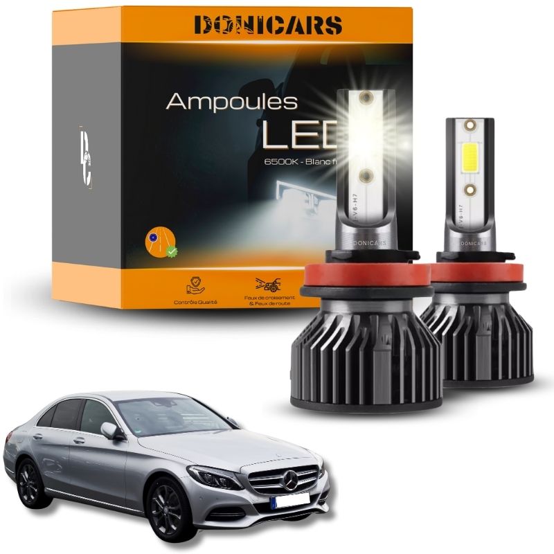 Pack Ampoules LED H7 Mercedes Benz Classe C (W205) (2014 à 2021) - Kit LED Donicars