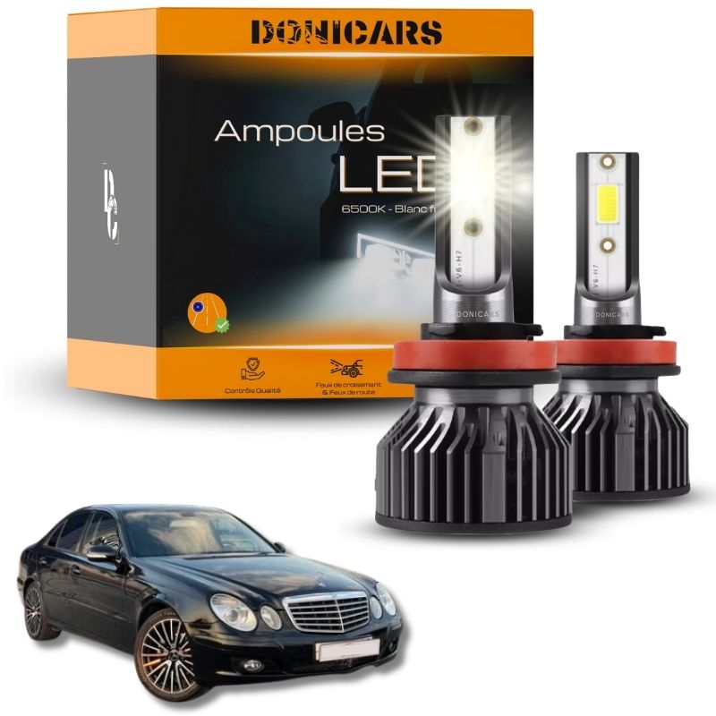 Pack Ampoules LED H7 Mercedes Benz Classe E (W211) (2002 à 2009) - Kit LED Donicars