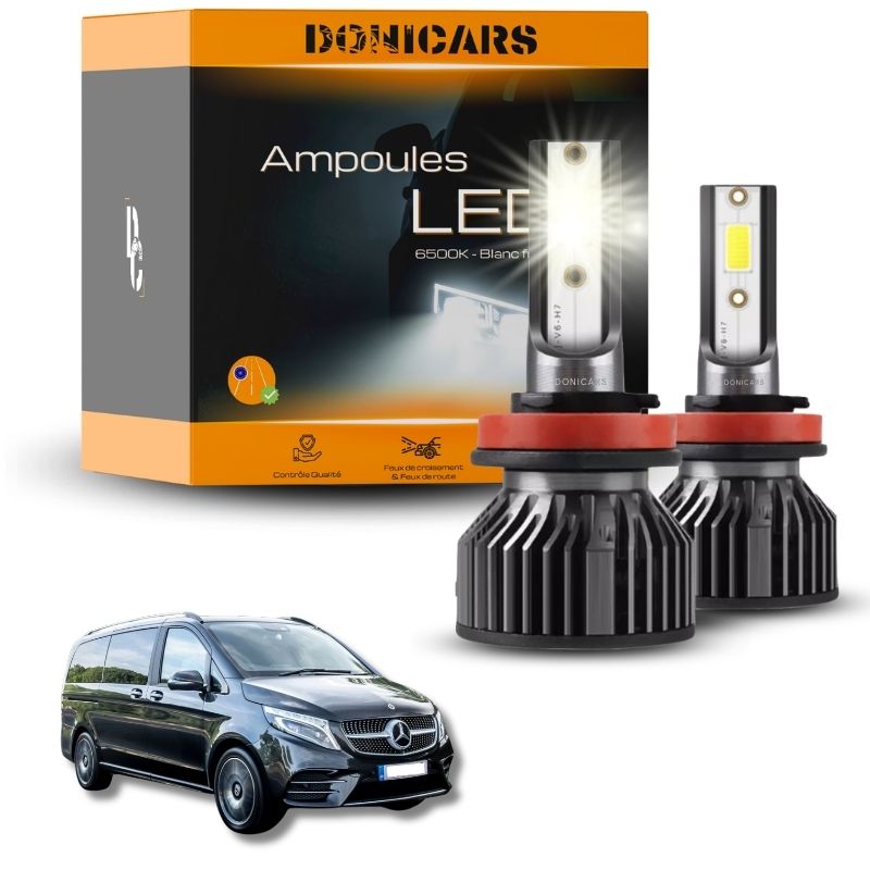 Pack Ampoules LED H7 Mercedes Benz Classe V (W447) (2014 à 2023) - Kit LED Donicars