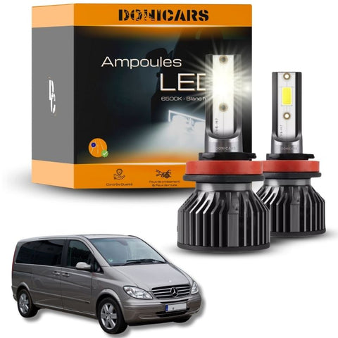 Pack Ampoules LED H7 Mercedes Benz Classe V (W639) (2003 à 2013) - Kit LED Donicars