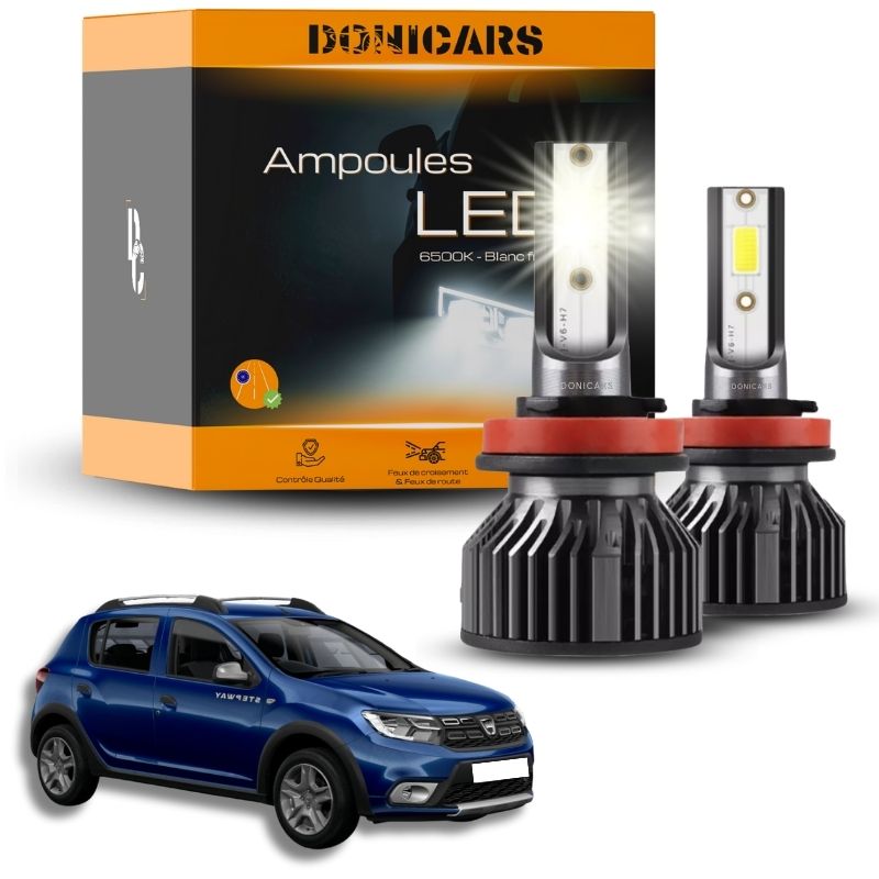 Pack Ampoules LED H4 Dacia Sandero 2 (2012 - 2021)  - Kit LED Donicars