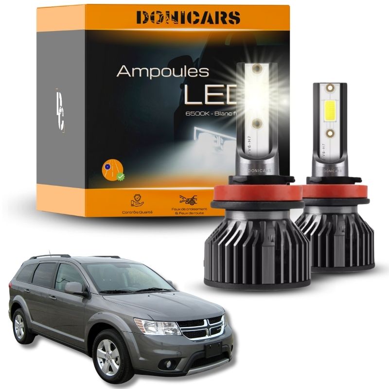 Pack Ampoules LED H11 Dodge Journey (2007 - 2020)  - Kit LED Donicars