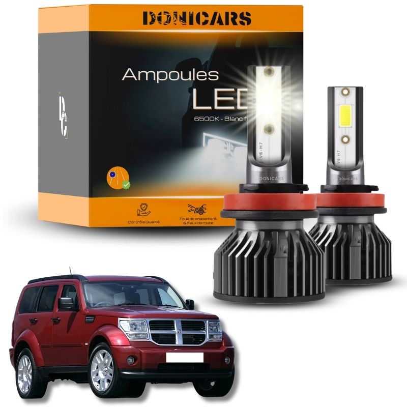 Pack Ampoules LED H4 Dodge Nitro (2006 à 2011) - Kit LED Donicars