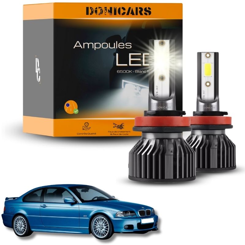 Pack Ampoules LED H7 BMW Serie 3 (E46) (1998 - 2005)  - Kit LED Donicars