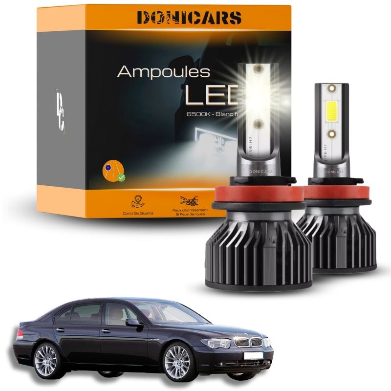 Pack Ampoules LED H7 BMW Serie 7 (E65 E66) (2001 - 2008) - Kit LED Donicars