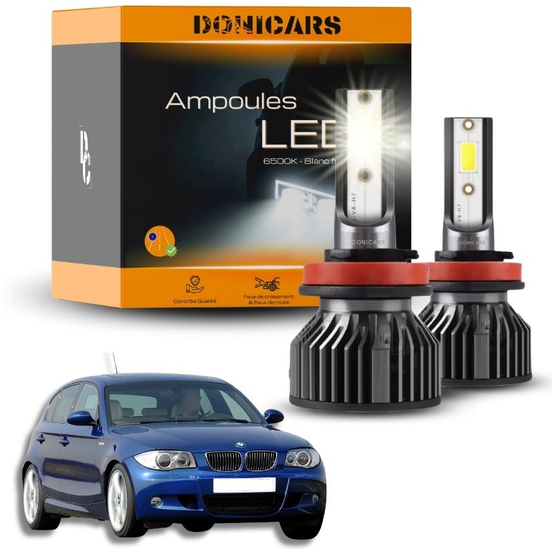 Pack Ampoules LED H7 BMW Serie 1 (E81 E82 E87 E88) (2004 - 2011) - Kit LED Donicars