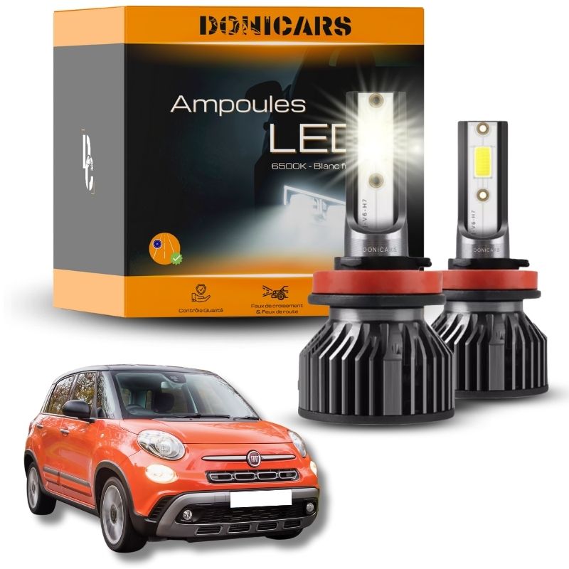 Pack Ampoules LED H7 Fiat 500L (2013 à 2022) - Kit LED Donicars