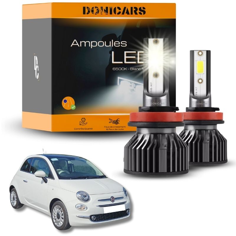 Pack Ampoules LED H7 Fiat 500 (2007 à 2023) - Kit LED Donicars