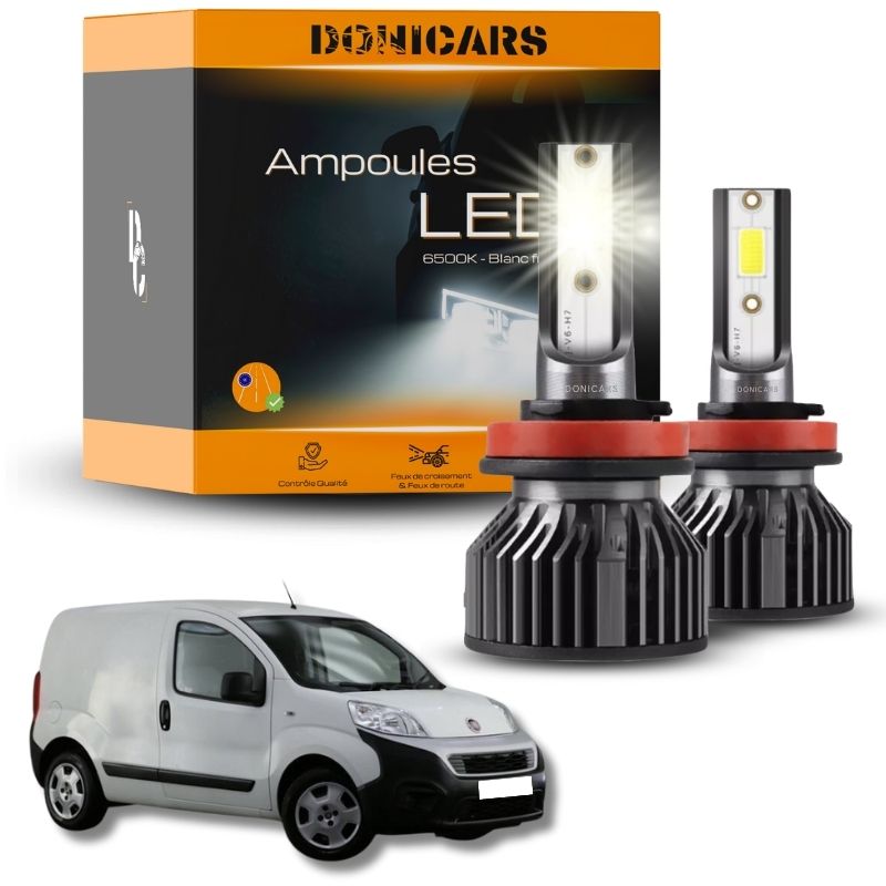 Pack Ampoules LED H1 Fiat Fiorino (2007 à 2023) - Kit LED Donicars