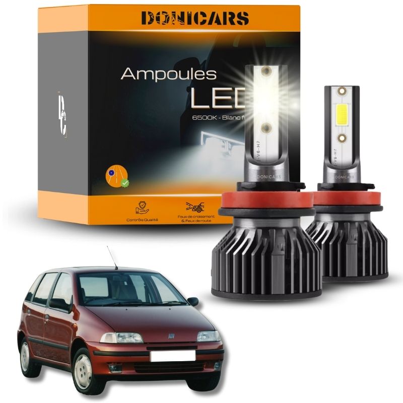 Pack Ampoules LED H4 Fiat Punto MK1 (1993 - 1999)  - Kit LED Donicars
