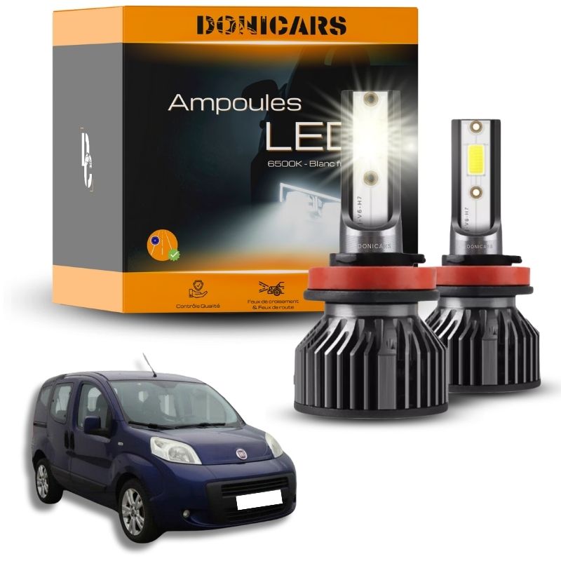 Pack Ampoules LED H4 Fiat Qubo (2008 à 2020) - Kit LED Donicars