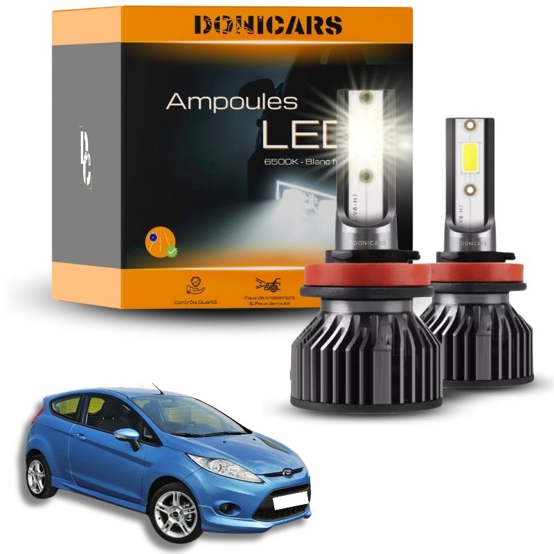Pack Ampoules LED H7 Ford Fiesta MK6 (2008 à 2017) - Kit LED Donicars