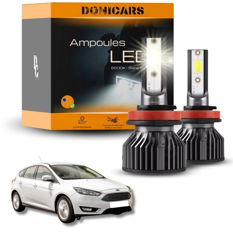Pack Ampoules LED H7 Ford Focus MK3 (2011 à 2018) - Kit LED Donicars