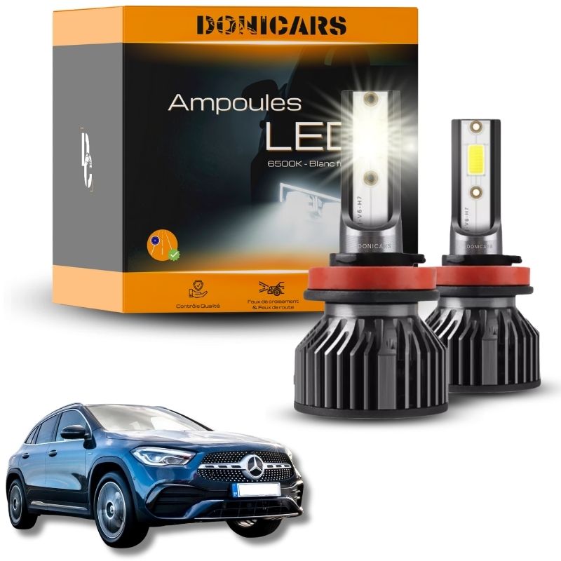 Pack Ampoules LED H7 Mercedes Benz GLA (H247) (2020 à 2023) - Kit LED Donicars