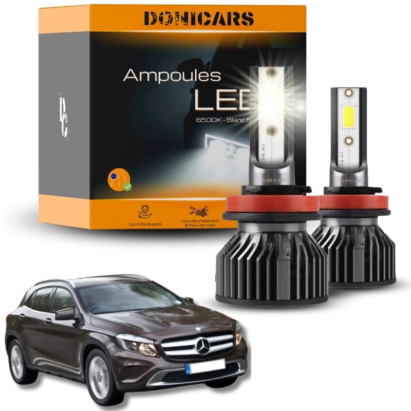 Pack Ampoules LED H7 Mercedes Benz GLA (X156) (2013 à 2019) - Kit LED Donicars
