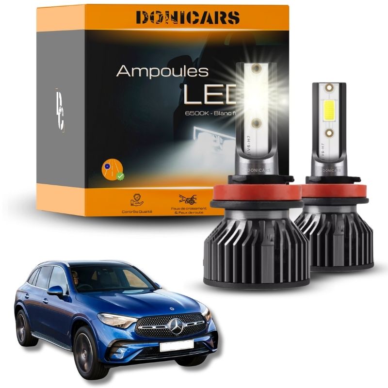 Pack Ampoules LED H7 Mercedes Benz GLC (2015 à 2023) - Kit LED Donicars