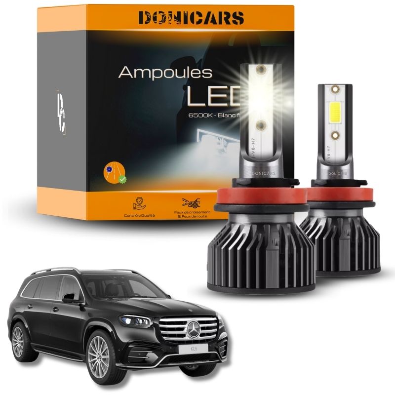 Pack Ampoules LED H7 Mercedes Benz GLS (2016 à 2020) - Kit LED Donicars