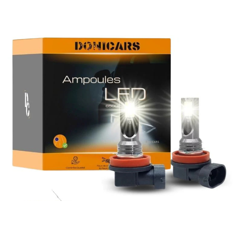 Pack ampoules LED H16 TOYOTA Auris Break (E18) (07.2013 à 12.2018) - 80W Blanc Pur Donicars