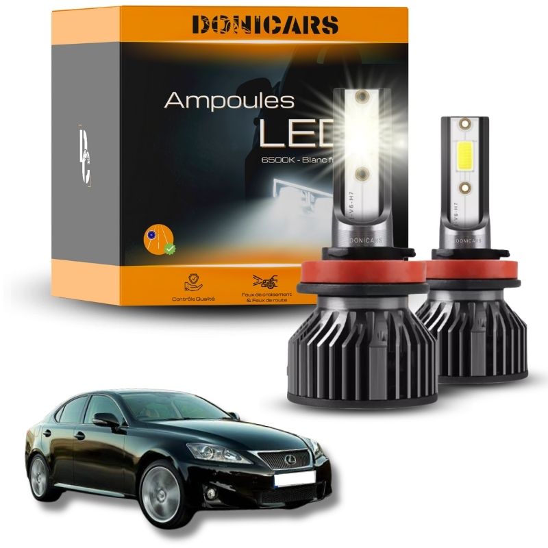 Pack Ampoules LED H11 Lexus IS 2 (2005 à 2013) - Kit LED Donicars