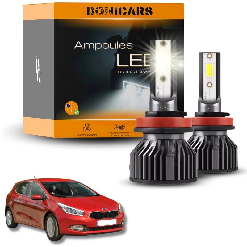 Pack Ampoules LED H7 Kia Ceed et Pro Ceed 1 (2007 à 2012) - Kit LED Donicars