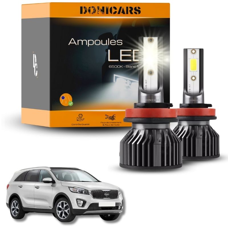 Pack Ampoules LED H7 Kia Sorento 3 (2014 à 2020) - Kit LED Donicars