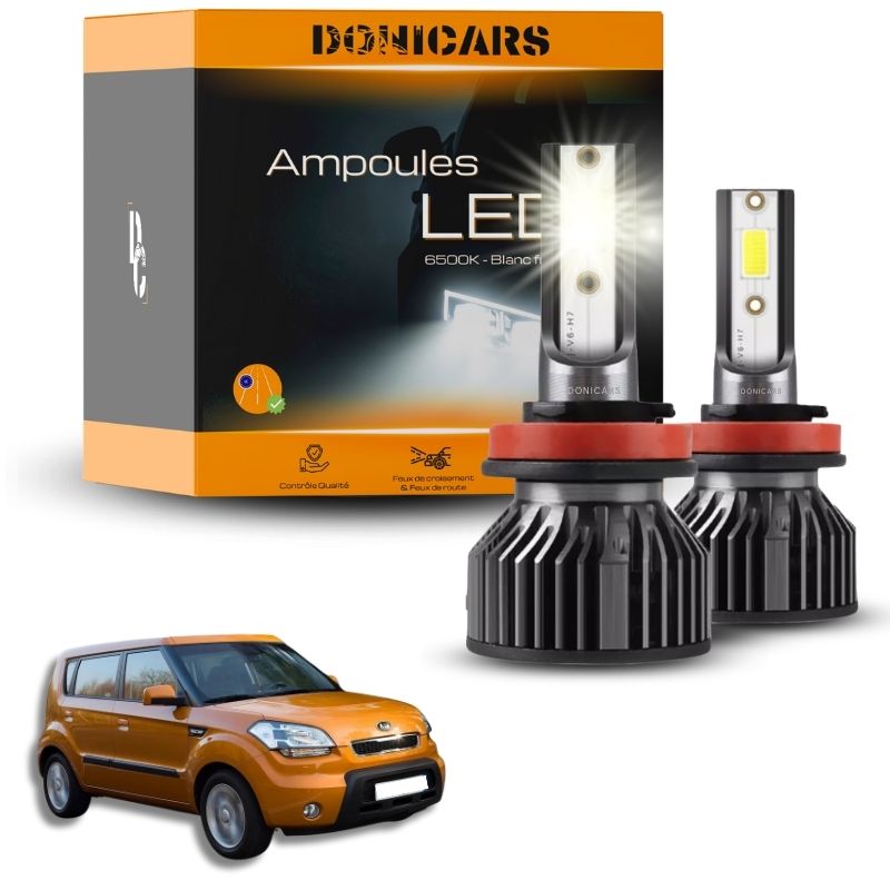 Pack Ampoules LED H4 Kia Soul 1 (2008 à 2012) - Kit LED Donicars