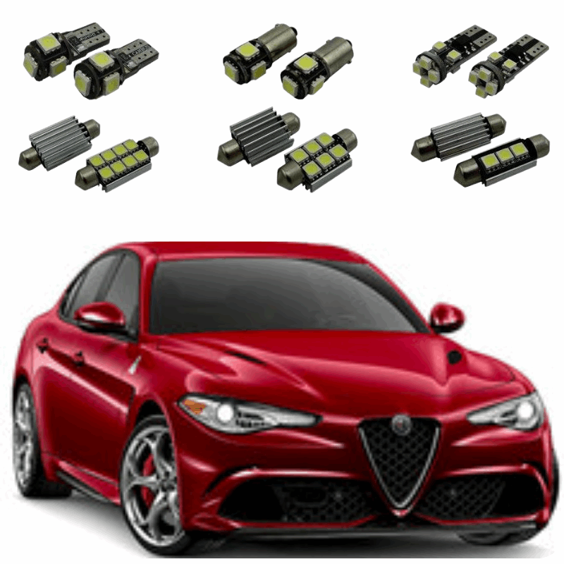 Kit LED Alfa Romeo Giulia (2016 - 2023) - Pack LED Habitacle Donicars
