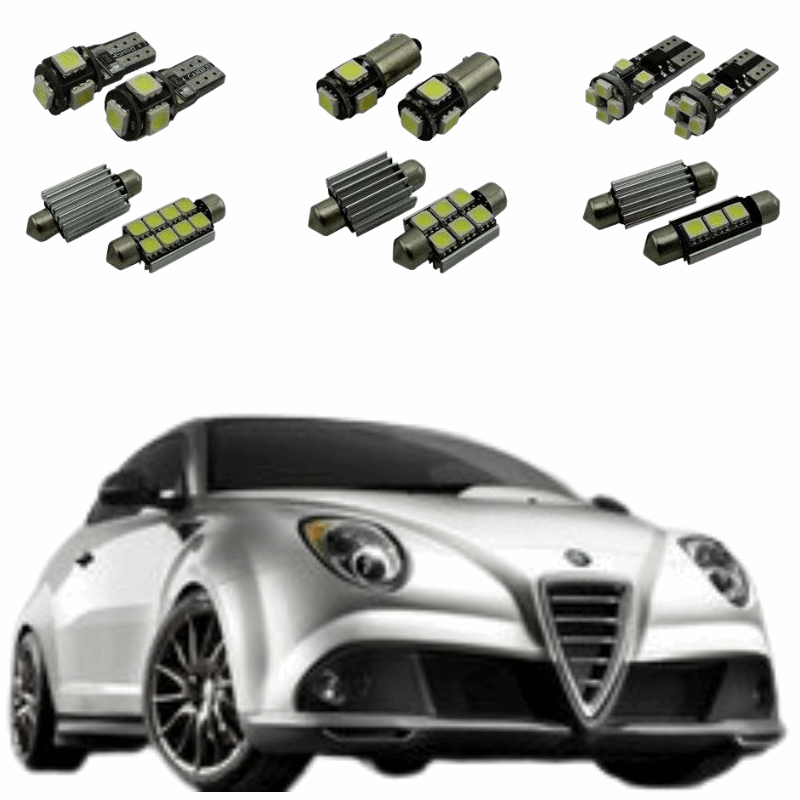 Kit LED Alfa Romeo Mito (2008 - 2018) - Pack LED Habitacle Donicars