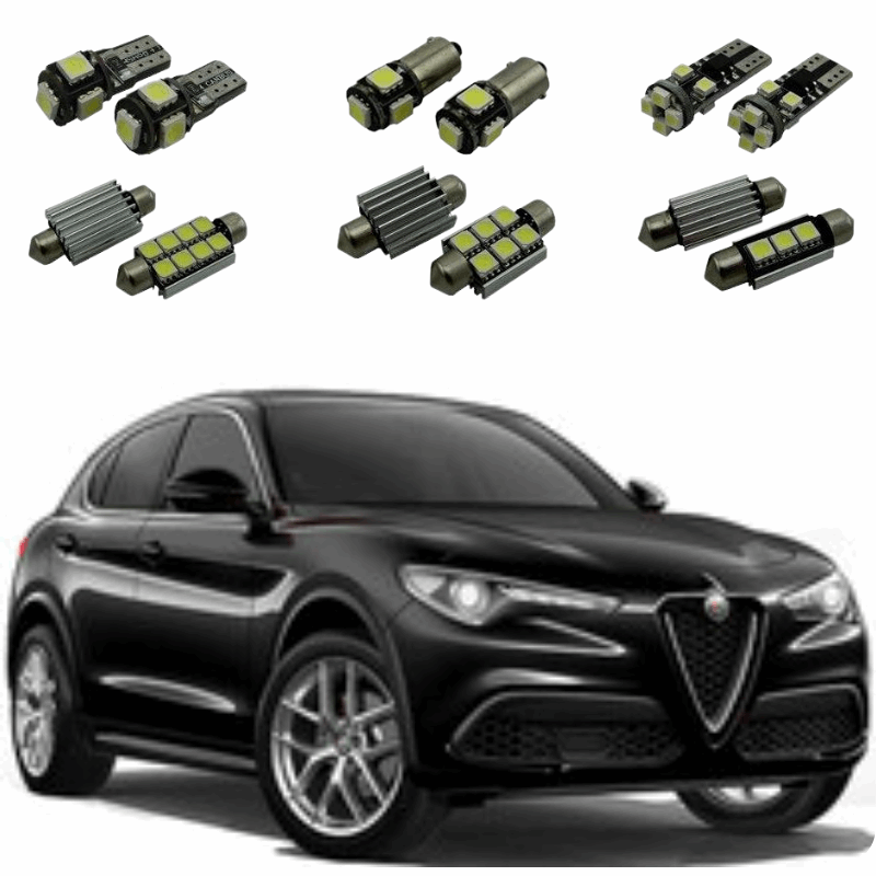 Kit LED Alfa Romeo Stelvio (2017 - 2023) - Pack LED Habitacle Donicars