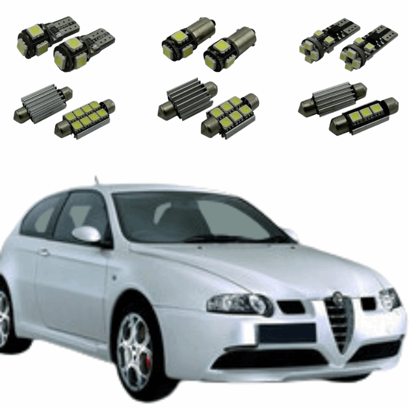 Kit LED Alfa Romeo 147 (2000 - 2010) - Pack Ampoules LED Habitacle –  Donicars