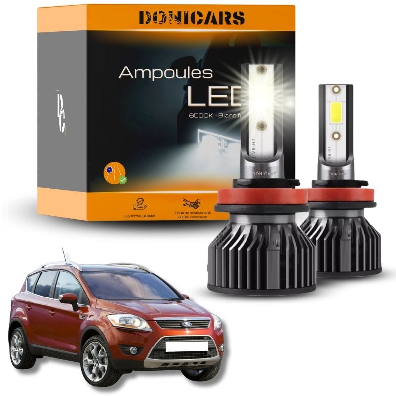 Pack Ampoules LED H7 Ford Kuga 1 (2008 à 2014) - Kit LED Donicars