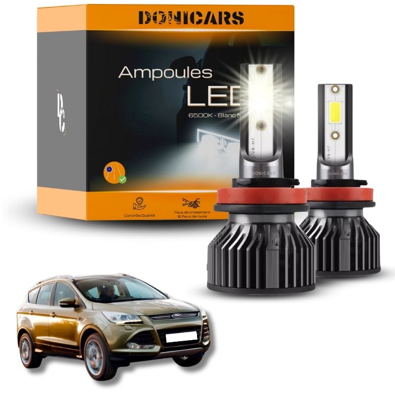 Pack Ampoules LED H7 Ford Kuga 2 (2013 à 2020) - Kit LED Donicars