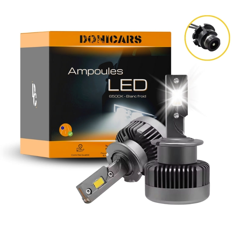 Pack ampoules Xénon LED D2S VW Transporter T5 Minibus (7HB, 7HJ, 7EB, 7EJ, 7EF, 7EG, 7HF, 7EC) (04.2003 à 08.2015) - 90W Blanc pur Donicars