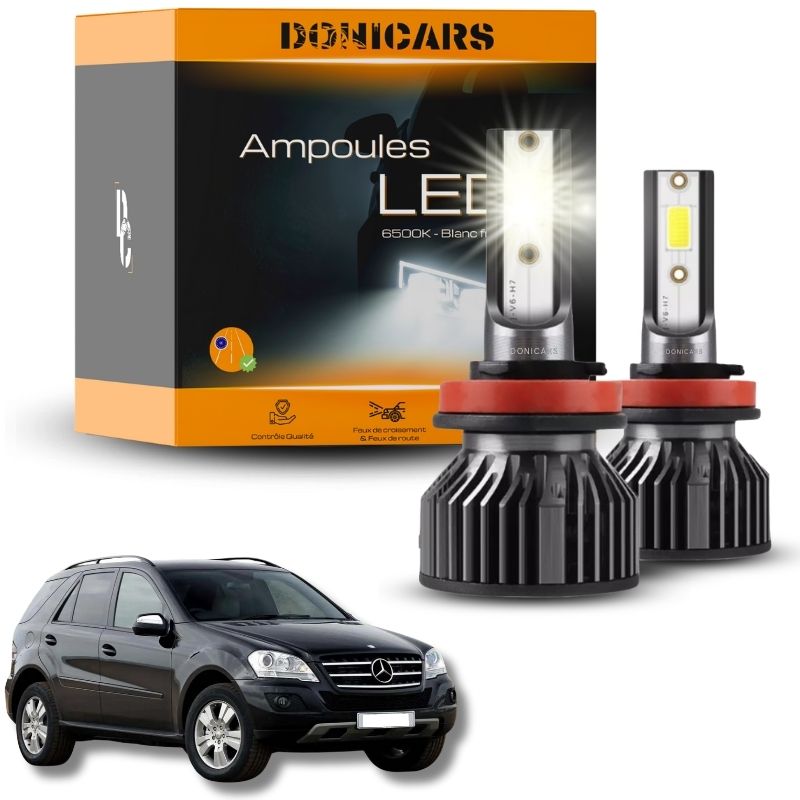 Pack Ampoules LED H7 Mercedes Benz ML (W164) (2006 à 2011) - Kit LED Donicars