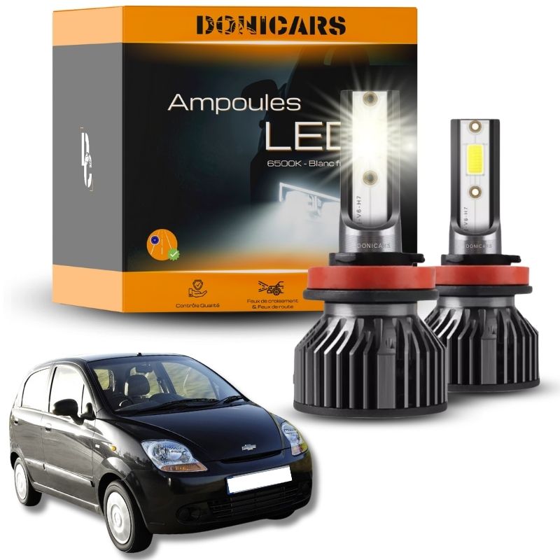Pack Ampoules LED H4 Chevrolet Matiz (2005 à 2009) - Kit LED