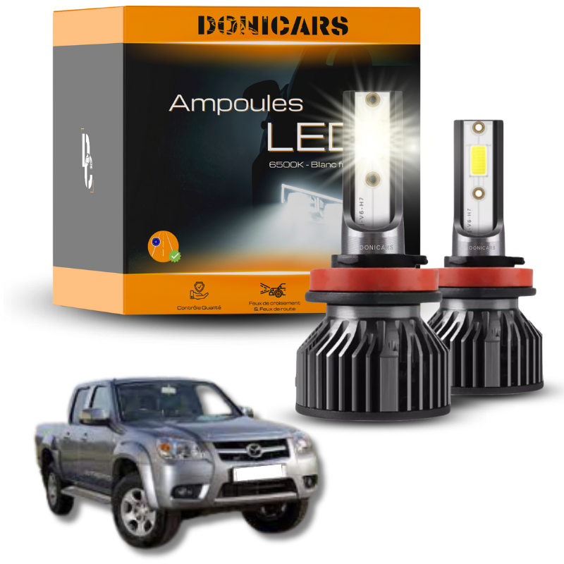 Pack Ampoules LED H4 Mazda BT-50 phase 1 (2006 à 2012)  - Kit LED Donicars
