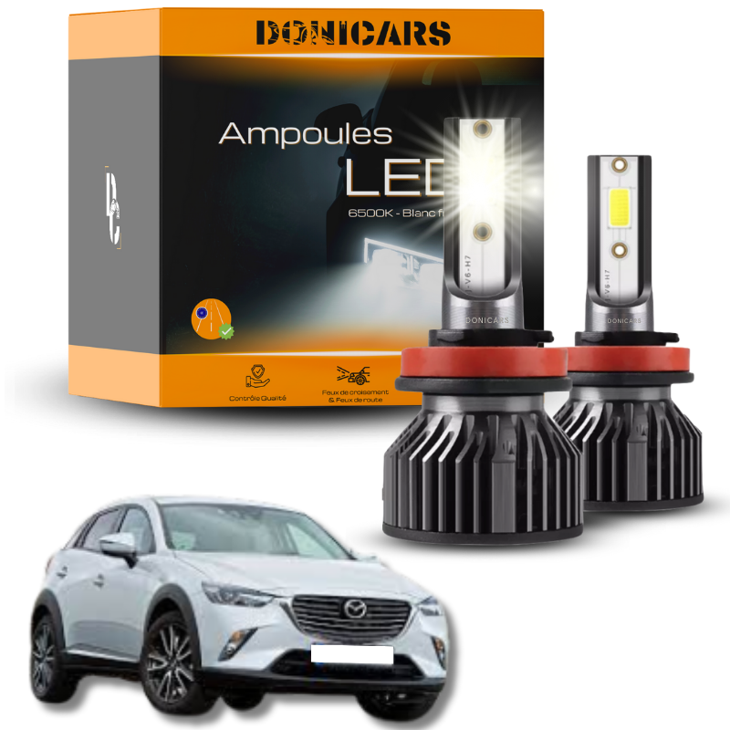 Pack Ampoules LED H11 Mazda CX-3 (2015 à 2022)  - Kit LED Donicars
