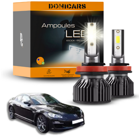 Pack Ampoules LED H7 Mazda RX-8 (2003 - 2011)  - Kit LED Donicars