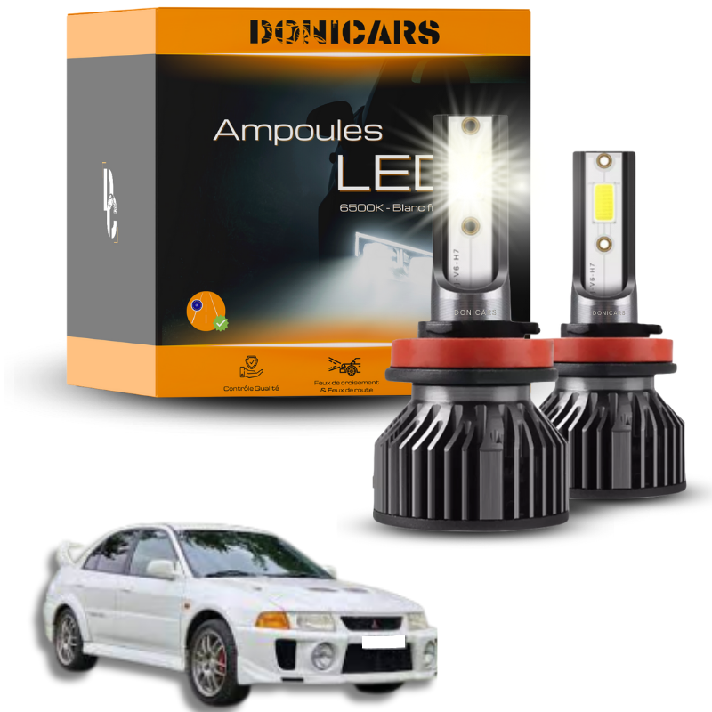 Pack Ampoules LED H4 Mitsubishi Lancer Evolution 5 (1998 à 1999)  - Kit LED Donicars
