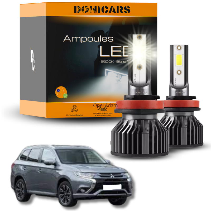 Pack Ampoules LED H7 Mitsubishi Outlander III (2013 à 2021)  - Kit LED Donicars