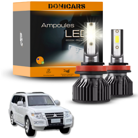 Pack Ampoules LED H4 Mitsubishi Pajero sport 1 (1997 à 2008)  - Kit LED Donicars